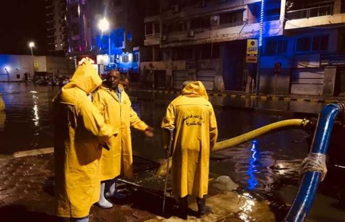Governor of Alexandria: The rain that fell in the governorate exceeded...