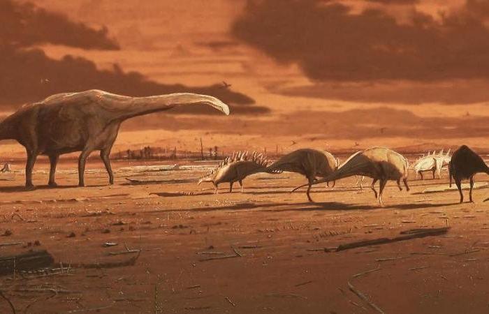 Duck-billed dinosaurs have crossed the sea to get to Africa