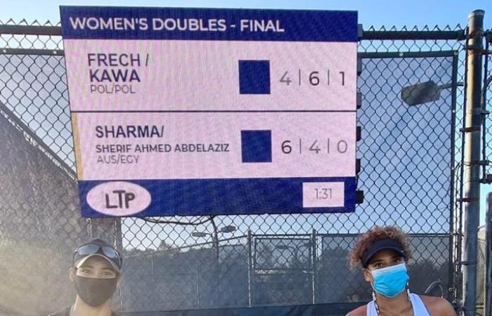 Mayar Sharif wins second place in the doubles competitions of the...