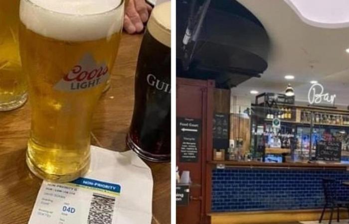 Four friends buy plane tickets to drink beer at Dublin airport...