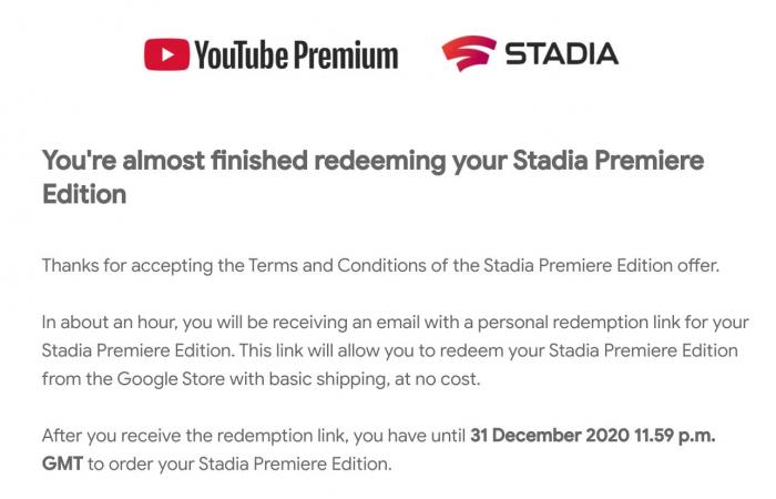 YouTube Premium is giving away a free Stadia Premiere Edition