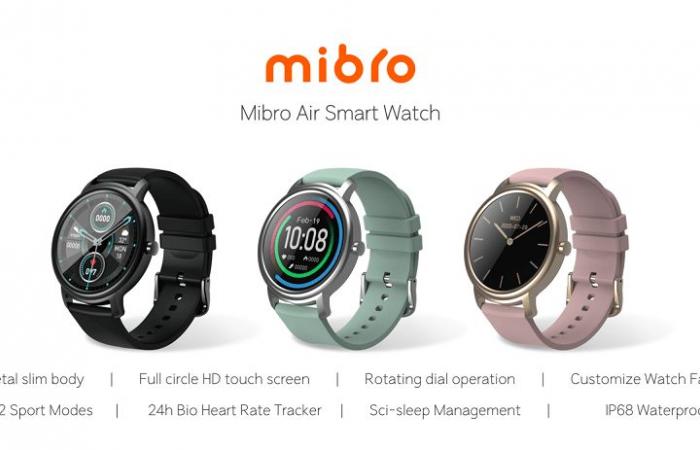 Xiaomi prepares for the official announcement of the MIBRO AIR smartwatch...