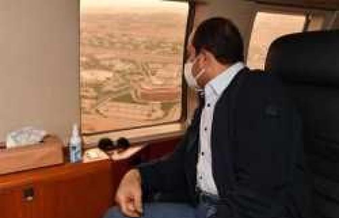 Al-Sisi inspects the headquarters of the State’s Strategic Command Center in...