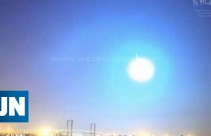 High speed fireball was observed in the sky in southern Portugal
