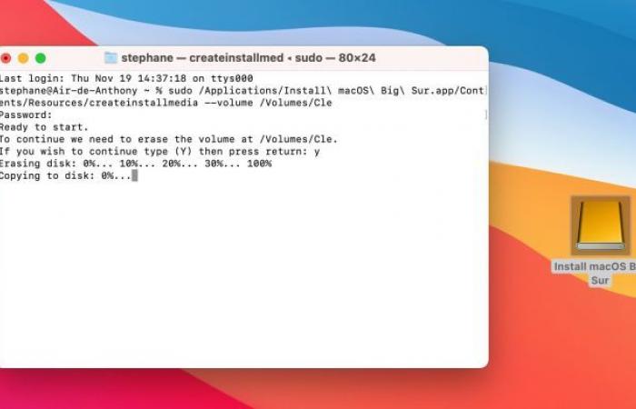 How to create and use a macOS Big Sur installation key