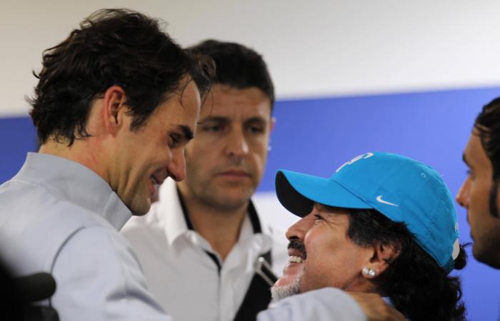 When Diego Maradona was in awe of Roger Federer in Dubai