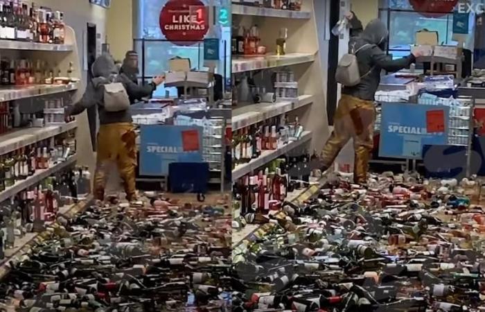 After “day of fury” woman destroys 500 bottles at market