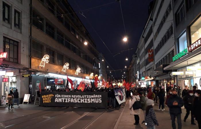 “Basel nazifrei” demo with over 3,000 participants in the city center