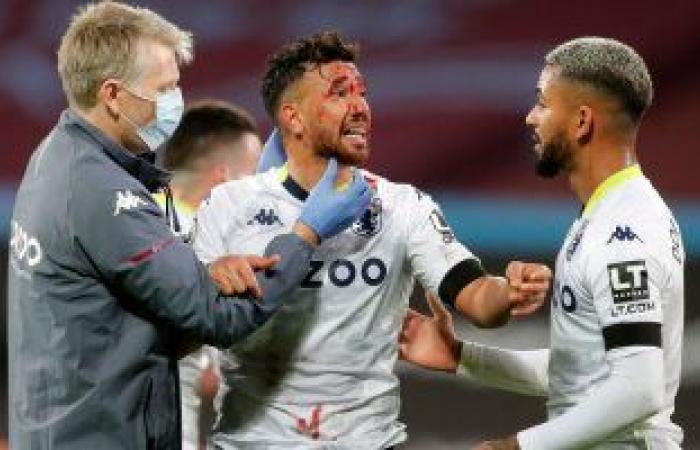 Trezeguet suffers a severe facial injury during a confrontation with West...