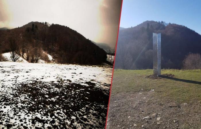 New ‘mysterious monolith’ appears and disappears from Romania’s mountain, according to...