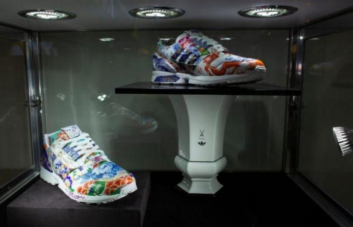 An auction seeks to sell unique sneakers for one million dollars