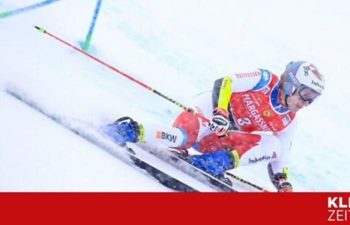 Giant slalom in Santa Caterina: Marco Odermatt leads