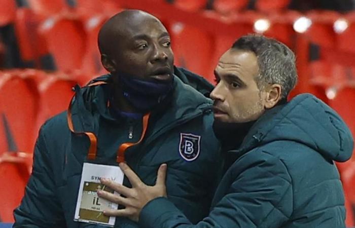 The red card of Pierre Achille Webo, Basaksehir’s deputy, suspended by UEFA