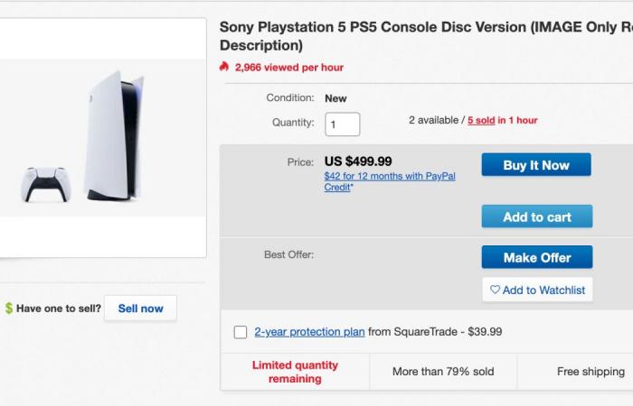 This anonymous hero is selling photos of the PS5 on eBay for speculative bots to buy