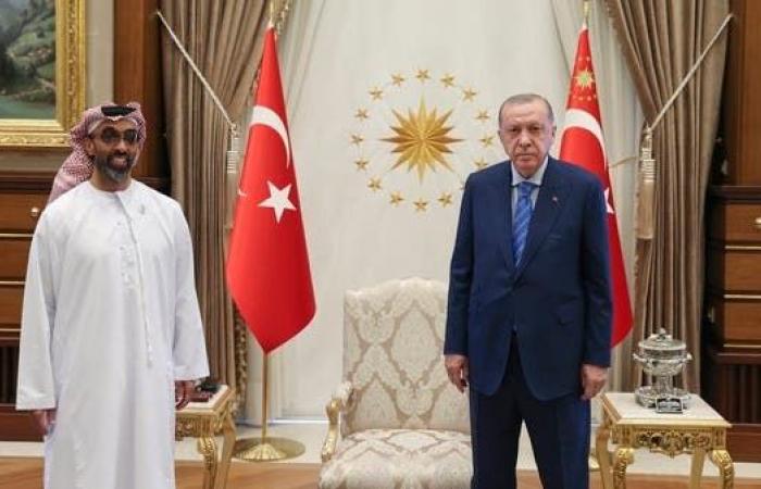 Erdogan discusses with an Emirati delegation bilateral relations and regional issues