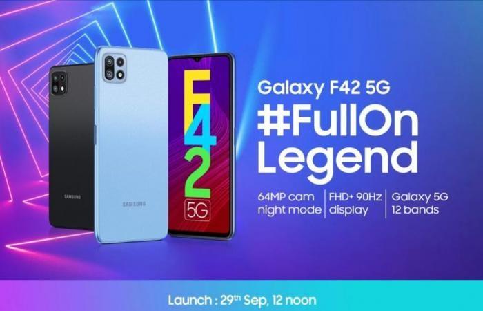 Samsung confirms the launch of the Galaxy F42 5G on September...
