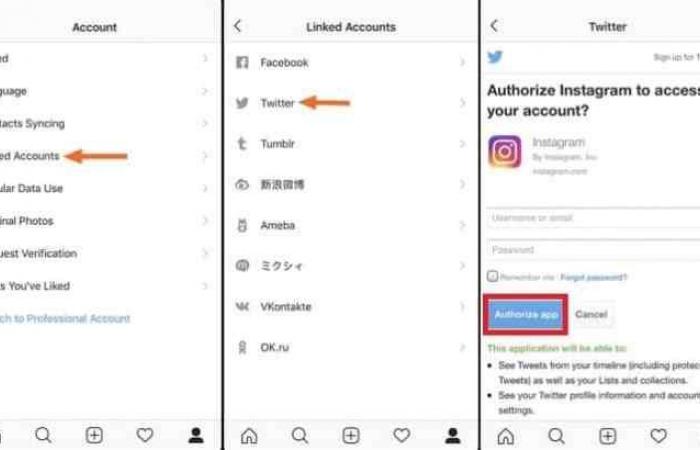 How to link your Instagram account to your Twitter account