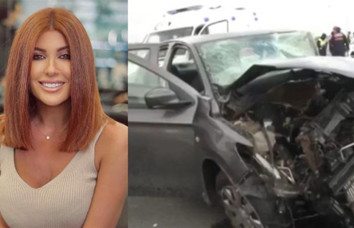 Lebanese Rita Harb suffers a terrible traffic accident in Turkey