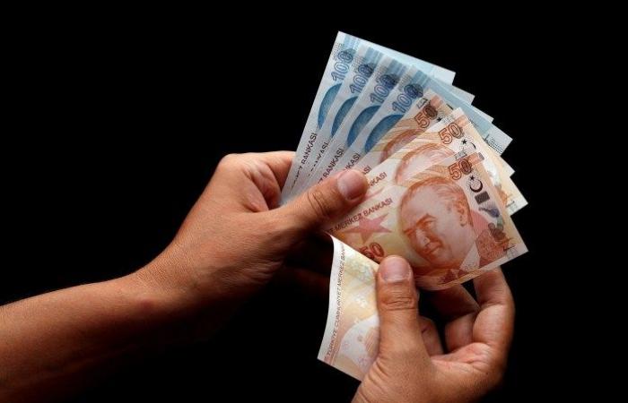 The Turkish lira fell 5% to a new record low against...