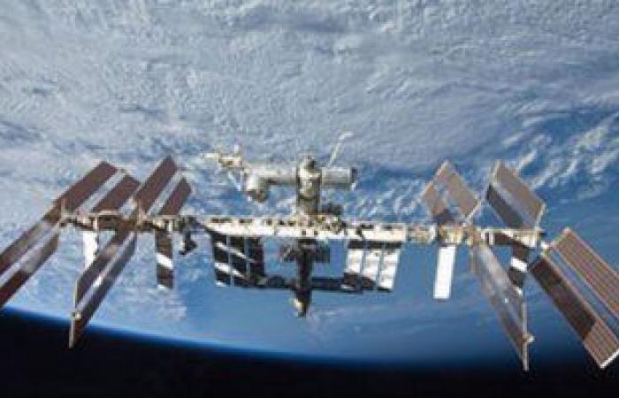 Time-lapse video showing the space station making a complete orbit around...