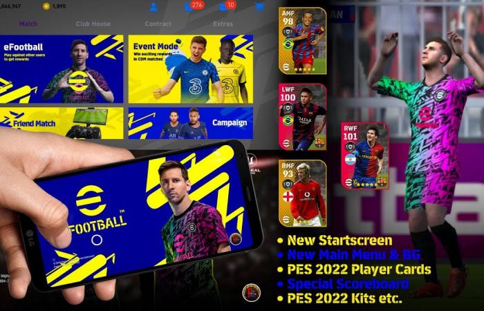 Officially running E Football PES 2022 for Android, the date of...