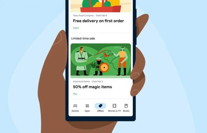 Google adds offers tab in Play Store