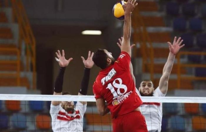 Live coverage of the Al-Ahly and Zamalek summit in volleyball