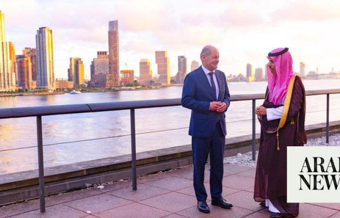 Saudi foreign minister meets German leader