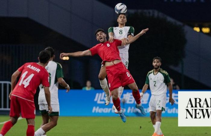 Saudi U-23 football team tie with Iran in opening match at 19th Asian Games