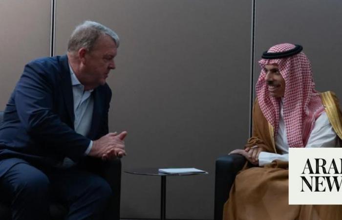 Saudi foreign minister meets Danish and other senior officials on sidelines of UN General Assembly