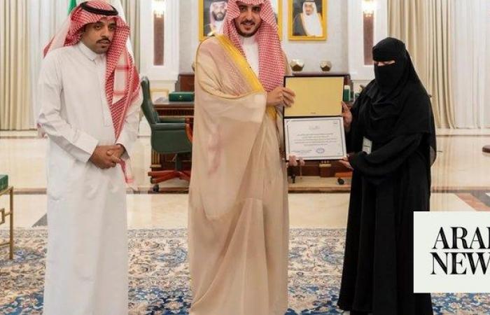 Saudi nurse honored for helping road crash victims in Al-Jawf