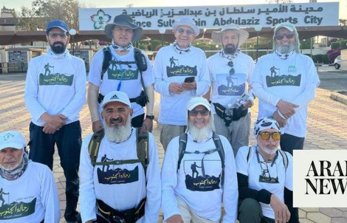 Saudi Arabia’s senior citizens on a mission to promote exercise, hiking