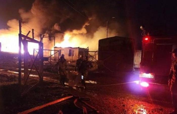 Nagorno-Karabakh: Fuel depot blast kills 20 as refugee count doubles
