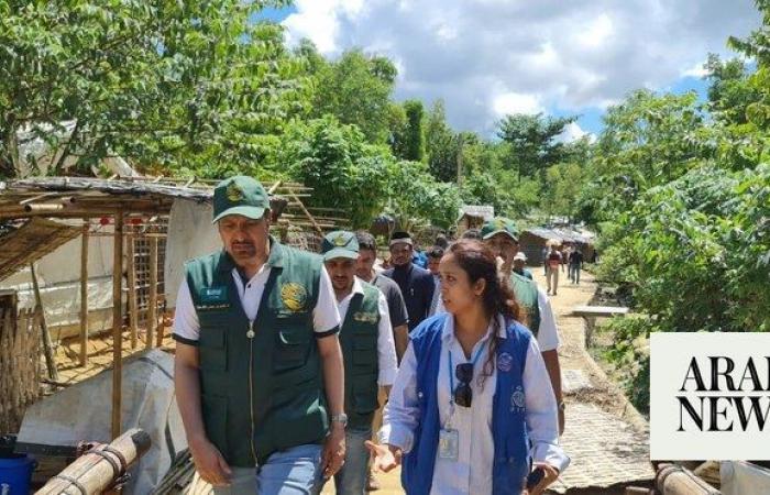 KSrelief team inspects Rohingya housing in Bangladesh