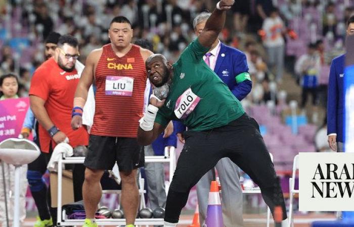 Mohamed Tolu wins third Saudi medal after shot put silver at Asian Games