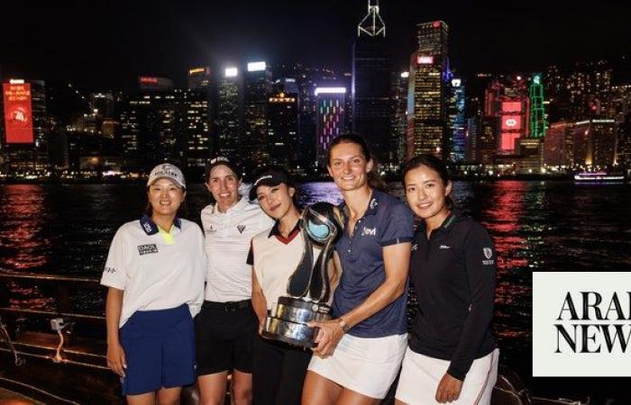 Golf stars swing into Hong Kong’s Victoria Harbor ahead of Aramco Team Series presented by PIF