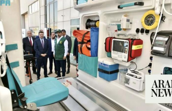 KSrelief delivers 20 ambulances to Turkish Ministry of Health