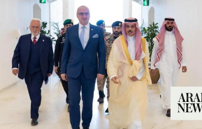 Saudi officials hold talks with Croatian, Swedish foreign ministers in Riyadh