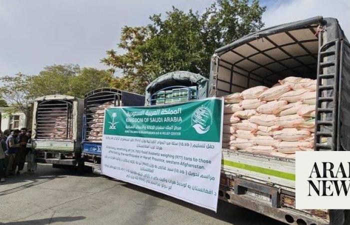 KSrelief provides 15,000 food baskets to Afghanistan quake victims