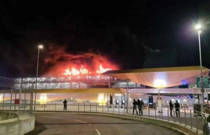 Luton Airport flights suspended after large car park fire