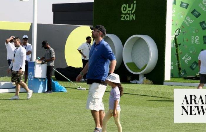 Spectators enjoy interactive activities at LIV Golf Jeddah