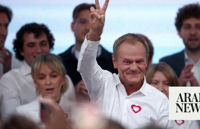 Polish opposition leader Tusk declares win after exit poll shows ruling conservatives lose majority