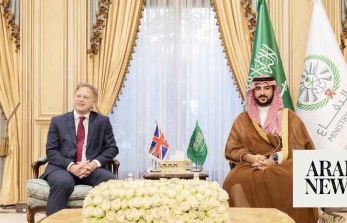 Saudi and UK defense ministers discuss defense cooperation during meeting in Riyadh