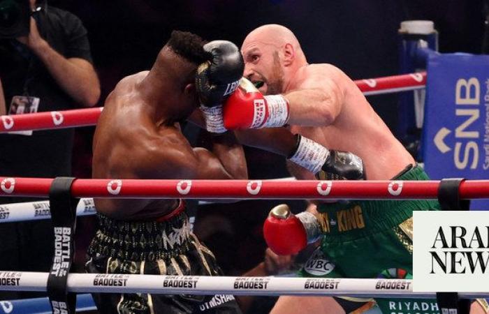 Tyson Fury survives scare from former UFC fighter Ngannou to win split decision in ‘Battle of the Baddest’