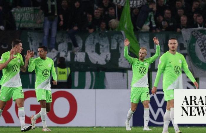 Leipzig’s German Cup title defense ends in 1-0 loss at Wolfsburg