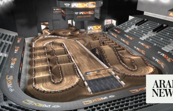 Etihad Arena transforms into dirt track ahead of World Supercross Abu Dhabi Grand Prix