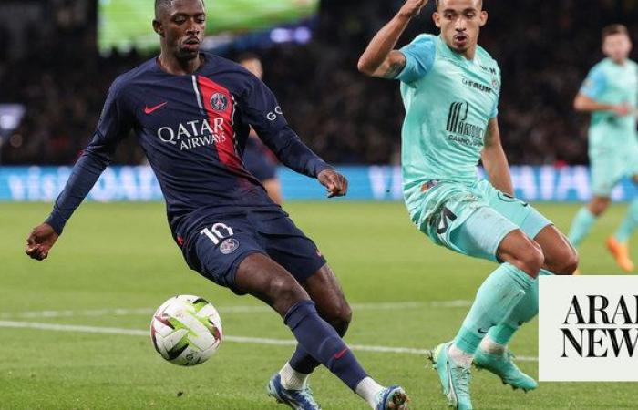 Dembele shines as PSG climb top of Ligue 1