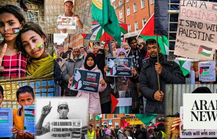 ‘Moral duty to stand up’: Rohingya activists join in solidarity with Palestinians