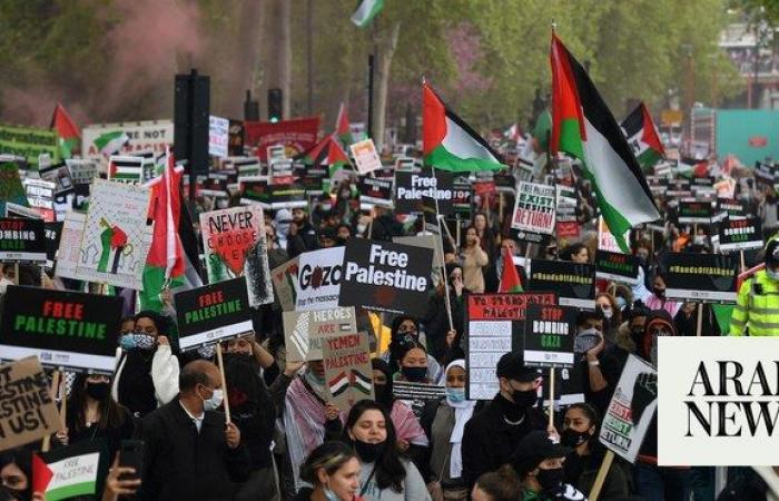Organizer of London Armistice Day event expresses support for pro-Palestine march