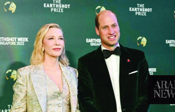 Celebrities join Prince William on the Singapore green carpet for his Earthshot Prize awards